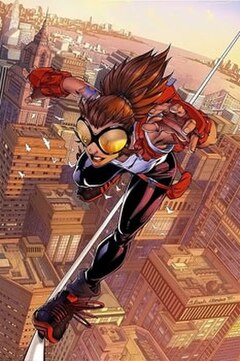 Anya Corazon as Araña from Araña: The Heart of the Spider #1. Art by Mark Brooks.