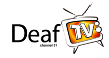 The logo for Deaf TV, one of the diverse programs on C31 Deaf tv.png