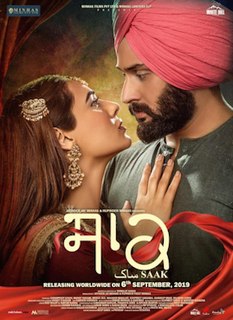 <i>Saak</i> (film) 2019 Punjabi language romantic drama film