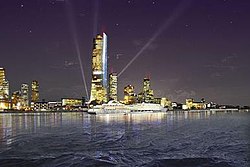 Shanghai Tower Liverpool, night.jpg