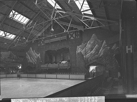 The interior of the Sydney Glaciarium, May 1940. State Library of New South Wales Sydney Glaciarium Interior May 1940.jpg