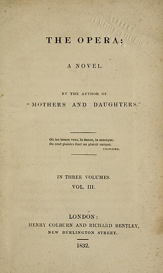 <i>The Opera</i> (novel) 1832 novel