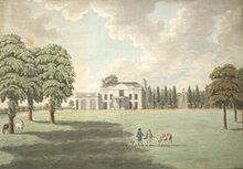 Castle Bear House in 1795 which was subsequently owned by Lt. General Frederick Wetherall.  His friend, Prince Edward, Duke of Kent, owned Castle Hill Lodge nearby.  Ealing Abbey now stands upon this site.[1]