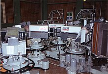 EMI 2001s on their last day in BBC Elstree Studio C in July 1991. The last programme in the world to use EMI 2001s to record images was EastEnders. EMI 2001.jpg