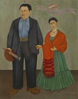 <i>Frieda and Diego Rivera</i> Painting by Frida Kahlo