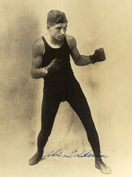 Goldstein as a young boxer, c. 1918