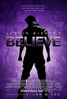 Justin Bieber's Believe movie poster.jpg