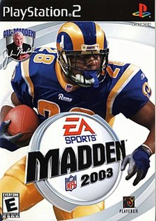 <i>Madden NFL 2003</i> 2002 American football simulation video game