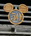 Disneyland 50th Aniversary logo in Critter Country
