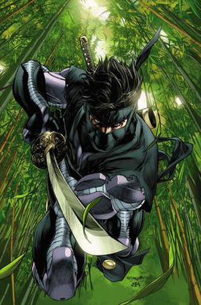 Textless variant cover of Ninjak #7 (September 2015) Art by Stephen Segovia