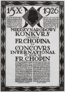 <span class="mw-page-title-main">I International Chopin Piano Competition</span> Piano competition (1927)