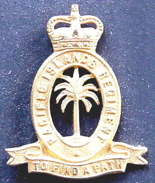 Cap badge of the Pacific Islands Regiment