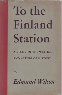 <i>To the Finland Station</i> book by American critic and historian Edmund Wilson