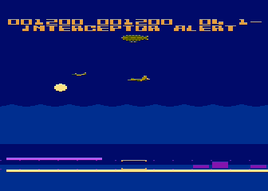 Gameplay screenshot (Atari 8-bit) Aquatron Atari 8-bit PAL screenshot.png