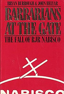 <i>Barbarians at the Gate</i> 1989 book by Bryan Burrough and John Helyar