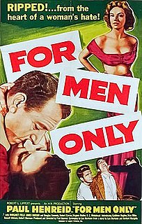 <i>For Men Only</i> (1952 film) 1952 American film by Paul Henreid