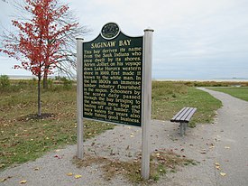Saginaw Bay eyaleti tarihi marker.jpg
