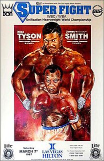 <span class="mw-page-title-main">Mike Tyson vs. James Smith</span> Boxing competition