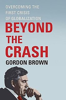 <i>Beyond the Crash</i> book by Gordon Brown