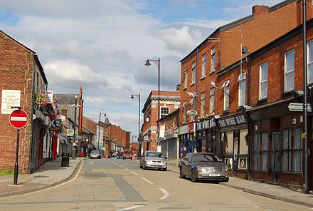 Elliott Street is part of Tyldesley's one-way system.