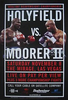 Evander Holyfield vs. Michael Moorer II Boxing competition