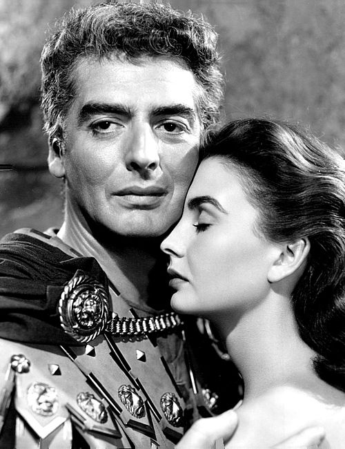 Simmons with Victor Mature in Androcles and the Lion (1952)