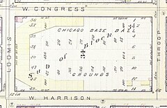 1886 Robinson Fire Map diagram