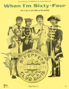 Cover of the US sheet music for the song