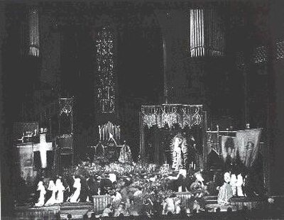 1924 performance of The Miracle at the Century Theatre, New York City