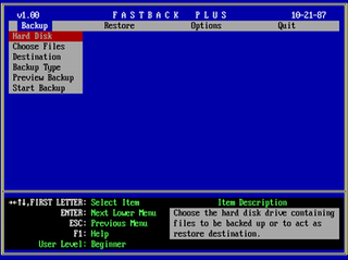 <span class="mw-page-title-main">FastBack</span> Backup program for personal computers