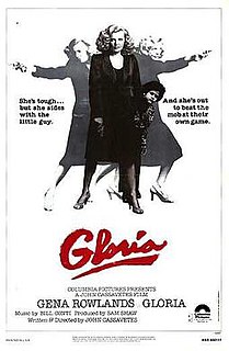 <i>Gloria</i> (1980 film) 1980 film by John Cassavetes