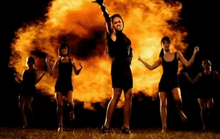 Mauboy leads her dancers in the music video for "Burn." Jessica Mauboy "Burn" Music Video.png