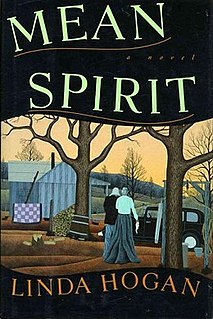 <i>Mean Spirit</i> 1990 novel by Linda Hogan