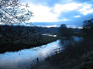 River Devon, Clackmannanshire Tributary of the River Forth, Scotland, UK