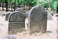 Old tombstones in the Satamkars Cemetery