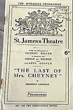 Thumbnail for The Last of Mrs. Cheyney (play)