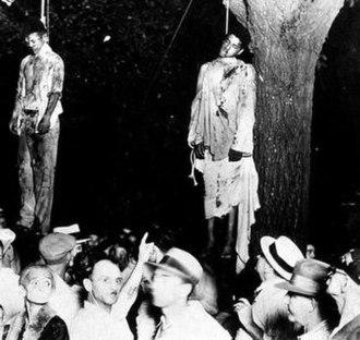 Thomas Shipp and Abram Smith, lynched in Marion on August 7, 1930