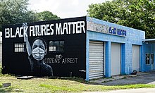 Mural painted in July 2020 Black Futures Matter mural, Brunswick, GA, US.jpg