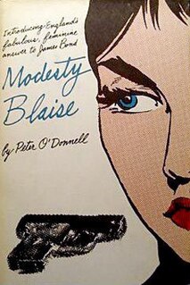 <i>Modesty Blaise</i> British comic strip by Peter ODonnell and Jim Holdaway