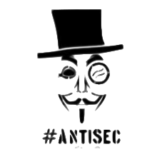 An image that Anonymous has used to represent the operation; it contains elements of symbols used to represent both Anonymous and LulzSec. AntiSec.svg