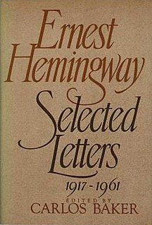 <i>Ernest Hemingway: Selected Letters, 1917–1961</i>