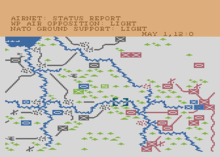 Gameplay screenshot (Atari 8-bit) NATO Commander Atari 8-bit PAL screenshot.png