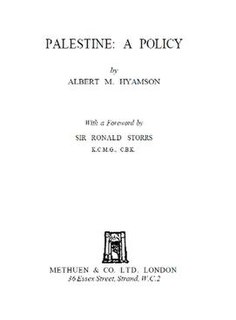 <i>Palestine: A Policy</i>