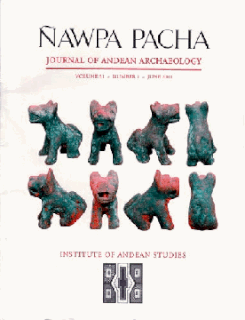 <i>Ñawpa Pacha</i> Academic Journal of Andean Archaeology