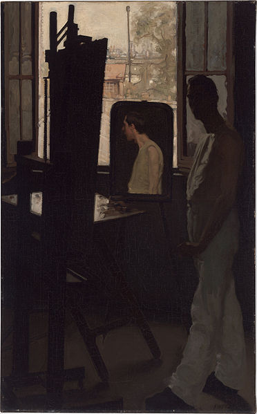File:Ambrose Patterson - Self-portrait (La Fenêtre de l'atelier) - Google Art Project.jpg