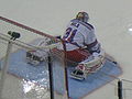 Goaltender Alex Auld when playing with the New York Rangers.