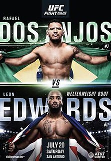 UFC on ESPN: dos Anjos vs. Edwards UFC mixed martial arts event in 2019