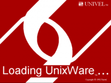 The Univel splash screen Univel boot logo splash screen for UnixWare.png
