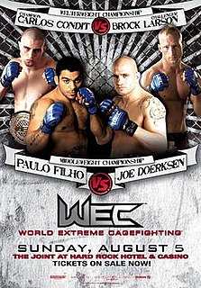 <span class="mw-page-title-main">WEC 29</span> WEC MMA event in 2007