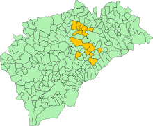 Municipalities of the province of Segovia affiliated to the Cantalejo public school where gacería is taught as part of the curriculum